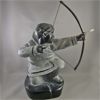 Image 1 : Boma Canada Faux Soapstone Carving "Hunter with Bow" 10.5" Tall