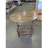 Image 5 : Round Back Wood Chair & Two Accent Tables with Magazine Rack