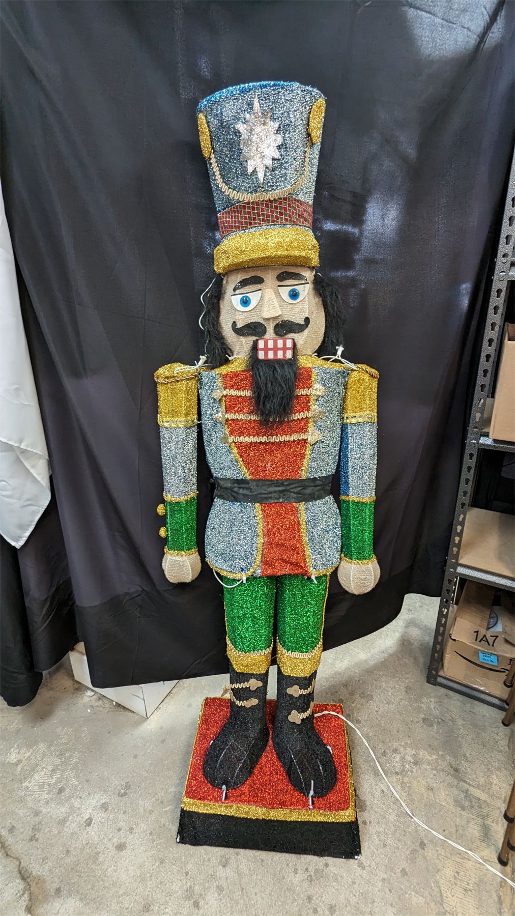Large Life Size Light Up Nutcracker Soldier 67" Tall
