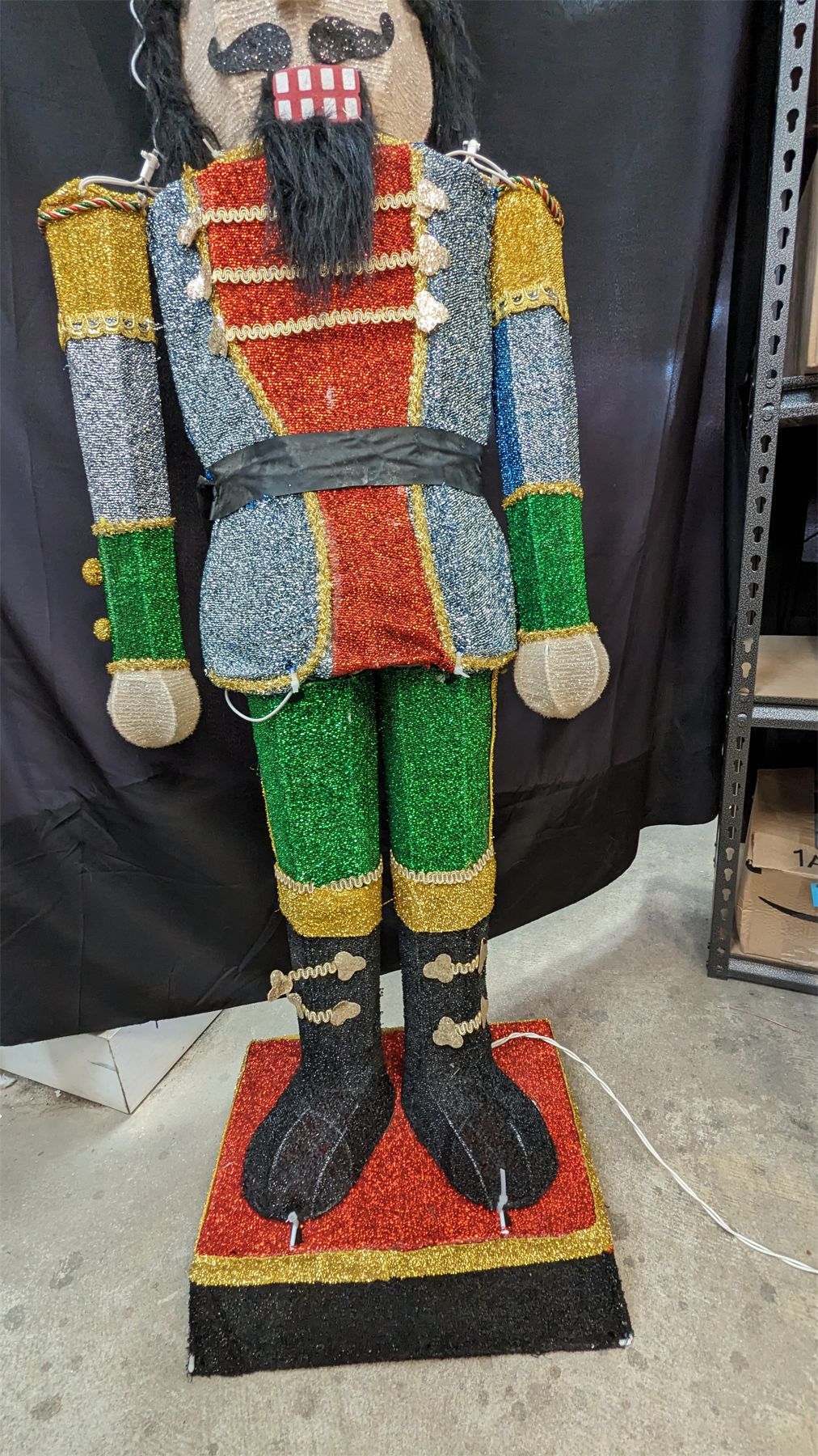 Large Life Size Light Up Nutcracker Soldier 67" Tall
