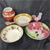 Image 1 : Lot of Mixed Dishware & Terracotta Birds