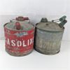 Image 3 : Lot of 2 Gas Cans & Embossed 1 Quart Can