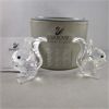 Image 4 : Set of 2 Swarovski Crystal Squirrels - Made in Austria 