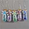 Image 1 : Set of 5 Gemstone Crystals in a Bottle Necklaces
