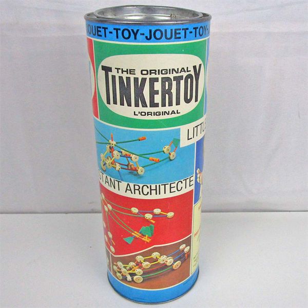 Vintage TinkerToy Set "Little Designer" No. 126 - 1970s 