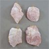 Image 2 : Set of 4 Rose Quartz Crystal Wire Wrapped Pendants