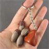 Image 2 : Red Jasper Key Chain & Set of 4 Shiva Lingam Specimens