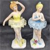 Image 2 : Set of Porcelain Ballerina Figurines with Lace Dresses 