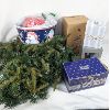 Image 1 : Large Lot of Various Christmas Decorations Including New in Box Light Up Garland