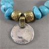 Image 2 : Blue Howlite and Sterling Silver Medallion Bracelet