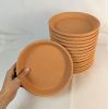 Image 2 : Set of 15 Terra Cotta Plates 8"