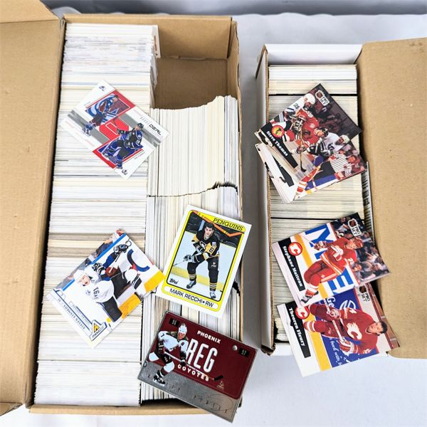 Large Lot of Various Hockey Trading Cards  