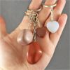 Image 1 : Lot of 4 Key Chains - Red Jasper, Rhodonite, Opalite & Goldstone
