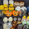 Image 2 : Large Lot of Vintage Mixed Salt & Pepper Shakers