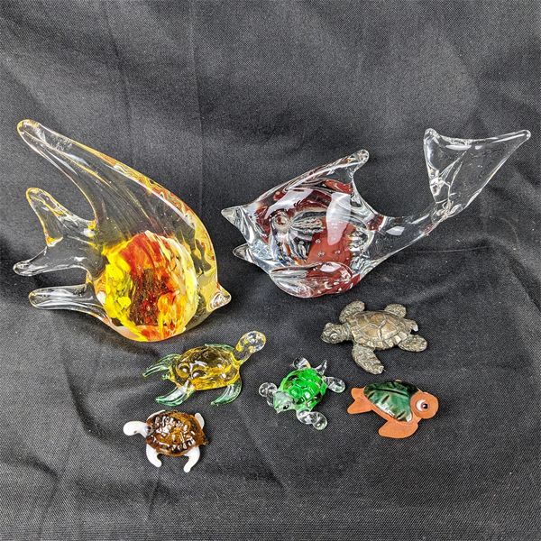 Various Hand Blown Glass