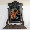 Image 1 : Vintage Wood Framed Mirror 37" x 32"