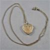 Image 1 : Sterling Silver Vermeil Heart Locket and 16" Sterling Vermeil Chain