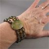 Image 2 : Unakite Gemstone Multi Layer Stretch Bracelet 