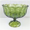 Image 1 : Anchor Hocking Fairfield Avocado Green Compote Bowl