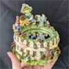 Image 3 : Lot of Whimsical Porcelain & Ceramic Animals + Resin Music Display