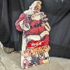 Image 1 : Large Coca Cola Santa Advertising Sign "For the Best of Times"