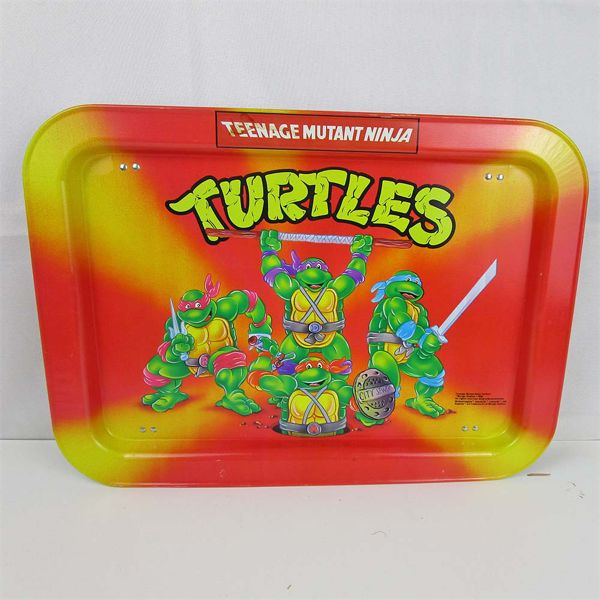 1988 Vintage Teenage Mutant Ninja Turtles Snack / Play Tray 