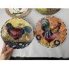 Image 2 : Set of 4 Decorative Chicken and Rooster Plates 8"