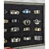 Image 3 : Set of 25 Various Rings with Ring Tray  - Various Sizes