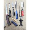 Image 6 : Wood Chisels, T Square, Proto Punch Set and Various Hand Tools