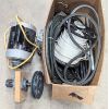Image 1 : Lot of House Wire (3/4 Spool), Pulley Bearing, 1HP Electric Motor
