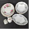 Image 1 : 5 Pc Royal Albert Silver Maple, 2 Mini Creamers Paragon & Coalport, 4 Plates Royal Standard