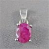 Image 1 : Ruby Gemstone Pendant in 925 Sterling Silver 