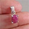 Image 2 : Ruby Gemstone Pendant in 925 Sterling Silver 