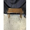 Image 9 : Vintage Accent Chair, Stool and Twist Wire Magazine Rack 