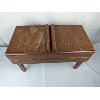 Image 2 : Vintage Wood Sewing Box with Removable Legs