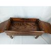Image 4 : Vintage Wood Sewing Box with Removable Legs