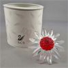Image 4 : Swarovski Crystal  Red Marguerite - Made in Austria