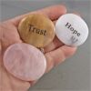 Image 2 : Trust & Hope Crystal Worry Stones and Rose Quartz Worry Stone