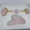 Image 3 : Rose Quartz Crystal Gua Sha Board and Facial Roller (New in Box)