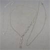 Image 2 : Set of 3 Sterling 925 Silver Necklaces 