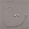 Image 4 : Set of 2 Sterling Silver Necklaces with Elephant, Feather & Moon Charms