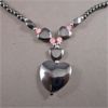 Image 4 : Set of 3 Hematite Gemstone Necklaces
