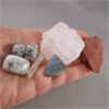 Image 2 : Set of 6 Crystals and Minerals - Quartz, Kiwi Jasper, Labradorite, Red Jasper 