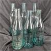 Image 1 : Set of 6 Blue Hand Blown Glass Oil Bottles 