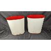 Image 6 : Set of 4 Vintage Trash Containers