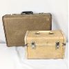 Image 1 : Vintage Make Up Case and Vintage Suit Case