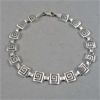 Image 1 : 925  Sterling Silver Greek Key Bracelet 7.5"