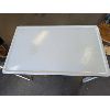 Image 2 : Vintage White Enamel Table 41" x 25" x 30.5"