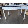 Image 3 : Vintage White Enamel Table 41" x 25" x 30.5"