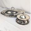 Image 1 : Set of 2 Silver Plated Serving Dishes